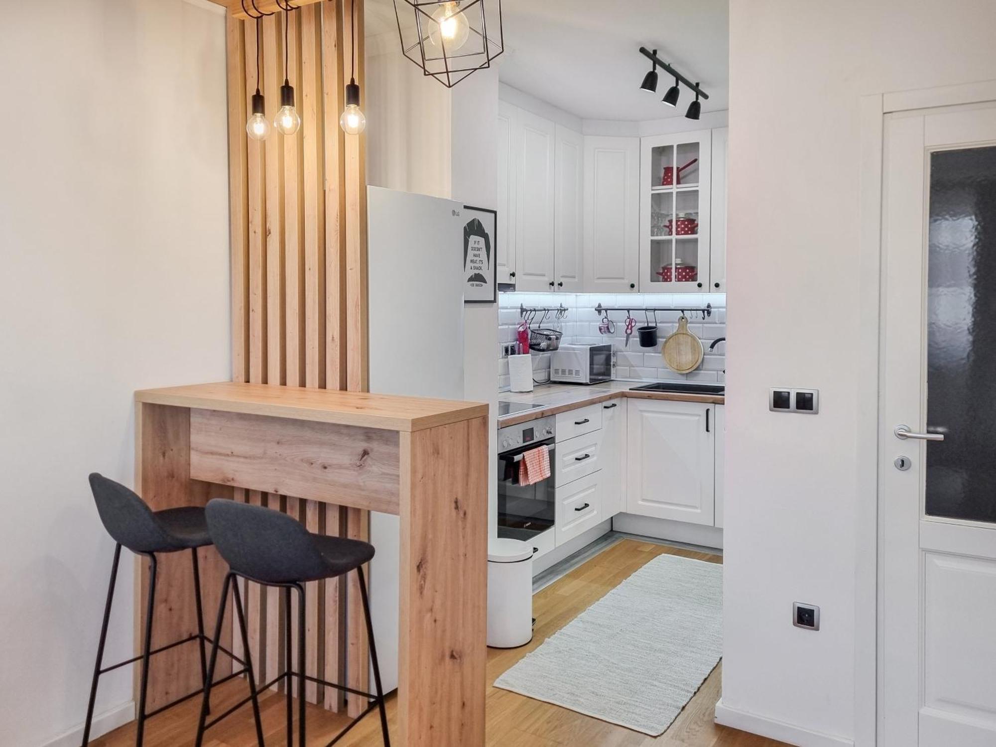 Apartment Modern 1br With Workspace, Ideal For Long *